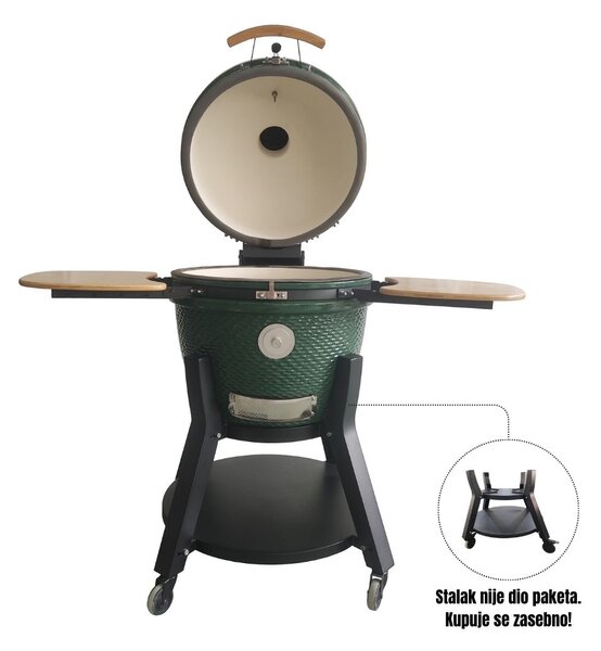 Grill King Kamado EGG PRO MAX 24" Series III keramički roštilj s dimilicom + bogata oprema, 61 cm
