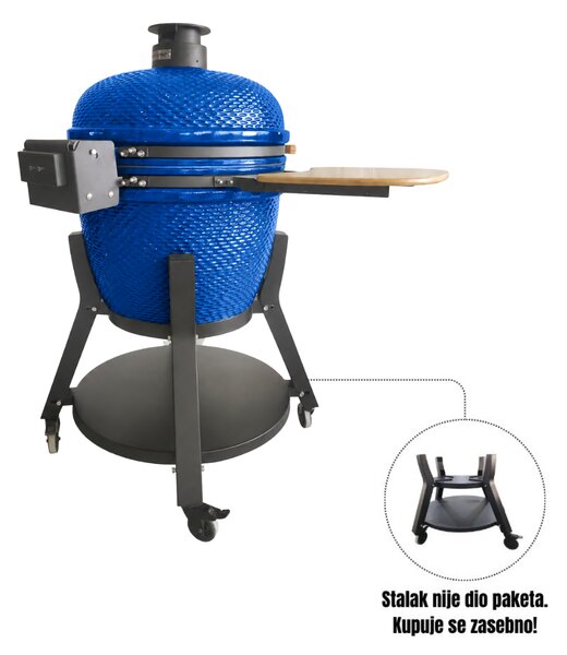 Grill King Kamado EGG PRO MAX 24" Series III keramički roštilj s dimilicom + bogata oprema, 61 cm
