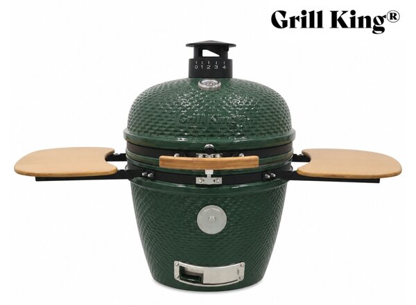 Grill King Kamado EGG PRO MAX 24" Series III keramički roštilj s dimilicom + bogata oprema, 61 cm