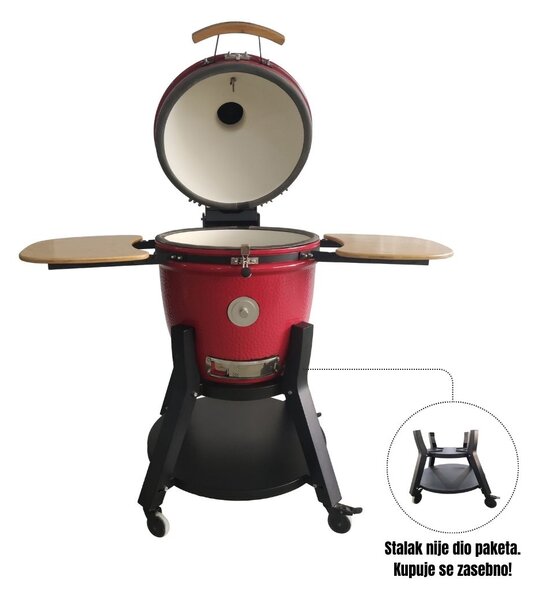 Grill King Kamado EGG PRO MIDI 22" Series III keramički roštilj s dimilicom + bogata oprema, 56 cm