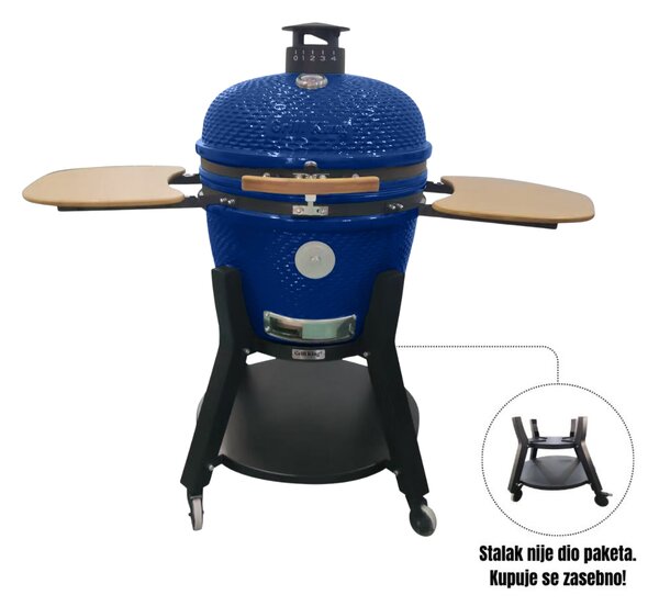 Grill King Kamado EGG PRO MAX 24" Series III keramički roštilj s dimilicom + bogata oprema, 61 cm