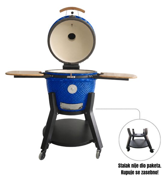 Grill King Kamado EGG PRO MAX 24" Series III keramički roštilj s dimilicom + bogata oprema, 61 cm