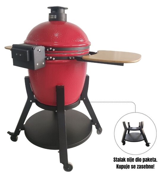 Grill King Kamado EGG PRO MIDI 22" Series III keramički roštilj s dimilicom + bogata oprema, 56 cm