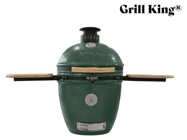 Grill King Kamado EGG PRO MIDI 22" Series III keramički roštilj s dimilicom + bogata oprema, 56 cm