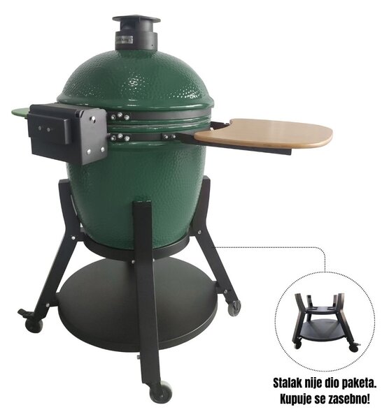 Grill King Kamado EGG PRO MIDI 22" Series III keramički roštilj s dimilicom + bogata oprema, 56 cm