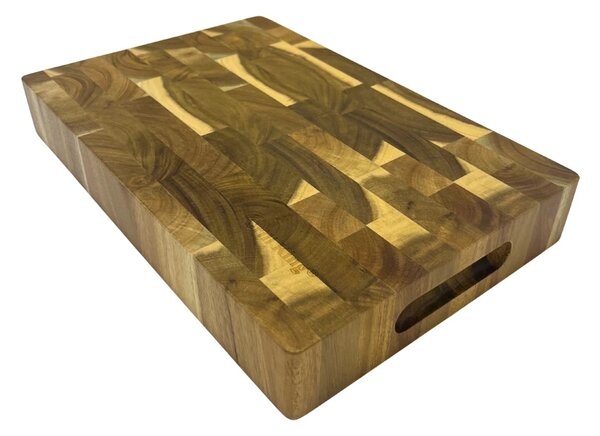 Grill King Chef Pro End-grain četvrtasta masivna kuhinjska daska s dva lica, 35x23 cm