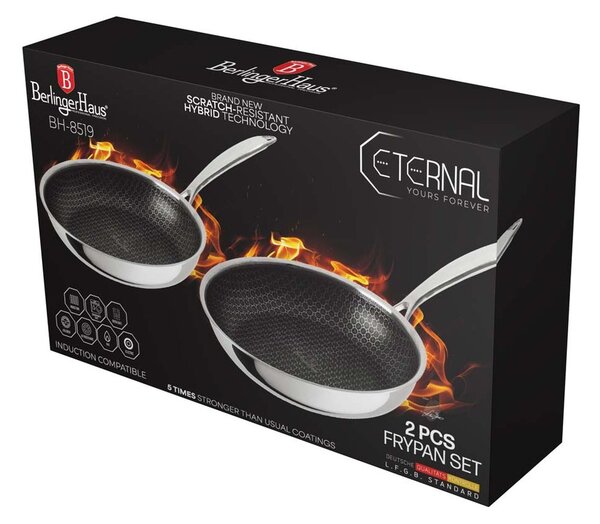 Berlinger Haus Hexagon (3D inox matrica) non-stick 2u1 set tava