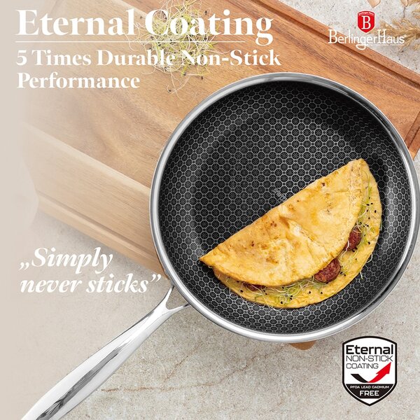 Berlinger Haus Hexagon (3D inox matrica) non-stick 2u1 set tava