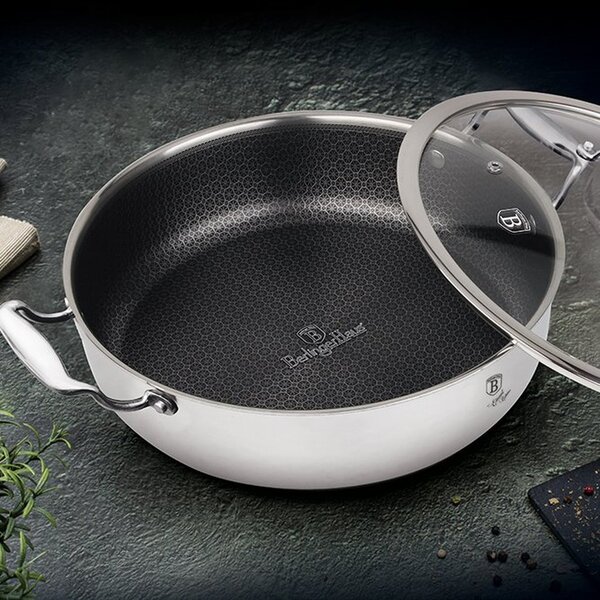 Berlinger Haus Hexagon (3D inox matrica) non-stick niski lonac s poklopcem