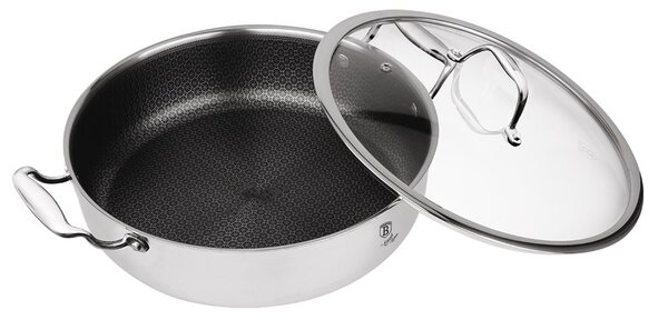 Berlinger Haus Hexagon (3D inox matrica) non-stick niski lonac s poklopcem