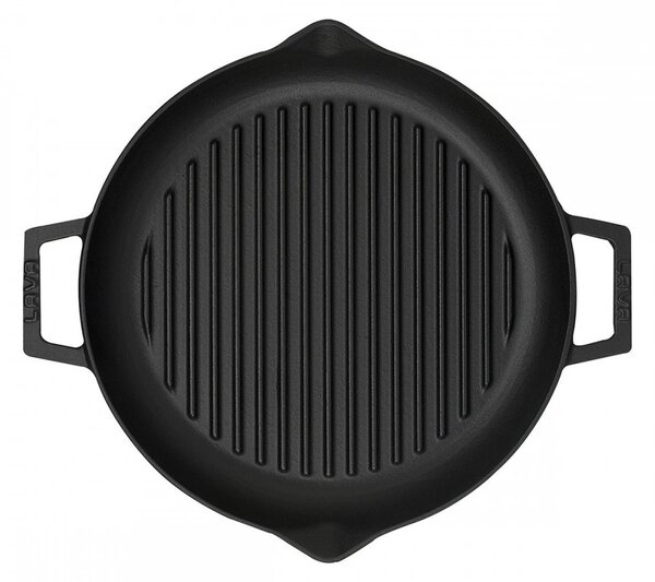 Lava okrugla grill tava s integriranim ručkama