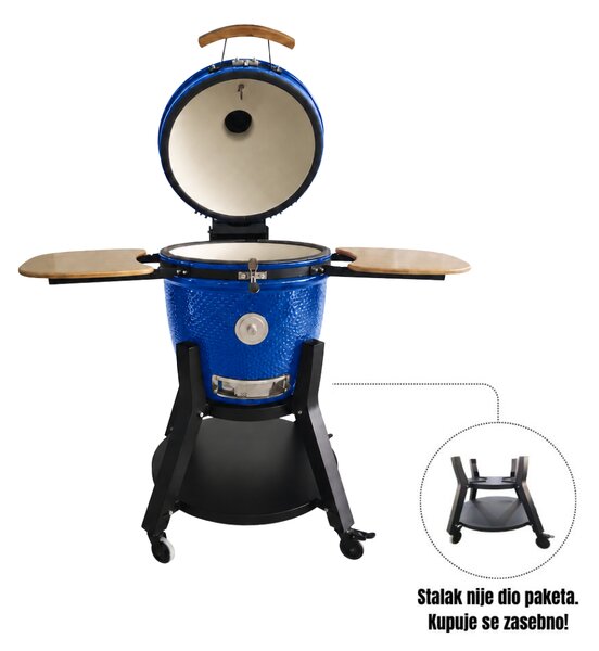 Grill King Kamado EGG PRO MIDI 22" Series III keramički roštilj s dimilicom + bogata oprema, 56 cm