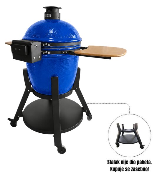 Grill King Kamado EGG PRO MIDI 22" Series III keramički roštilj s dimilicom + bogata oprema, 56 cm