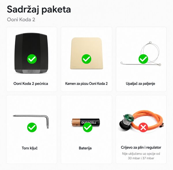 Ooni Koda 2 (2. generacija) 14" plinska pizza pećnica
