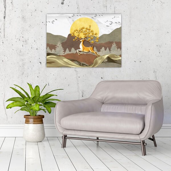 Slika jelena (70x50 cm)