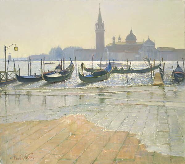 Timothy Easton - Reprodukcija umjetnosti Venice at Dawn, (40 x 35 cm)