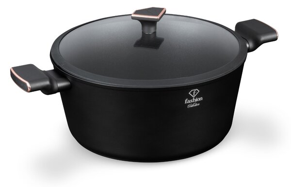 Berlinger Haus Fashion Matte Black Rose Gold non-stick lonac s poklopcem