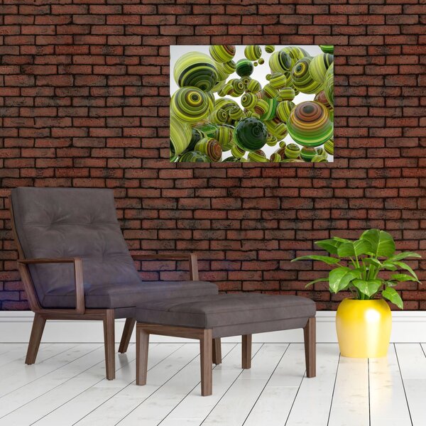 Slika prugastih kugli (70x50 cm)