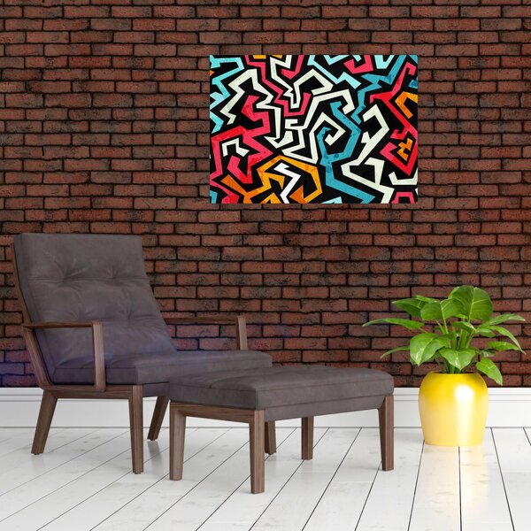 Slika grafičke apstrakcije (70x50 cm)