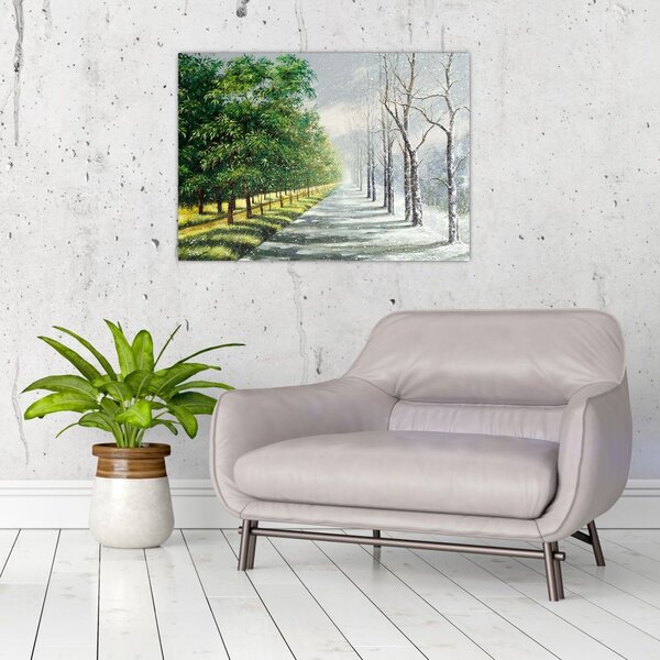 Slika - Zima ili ljeto (70x50 cm)