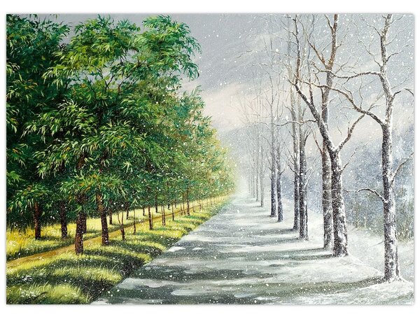 Slika - Zima ili ljeto (70x50 cm)