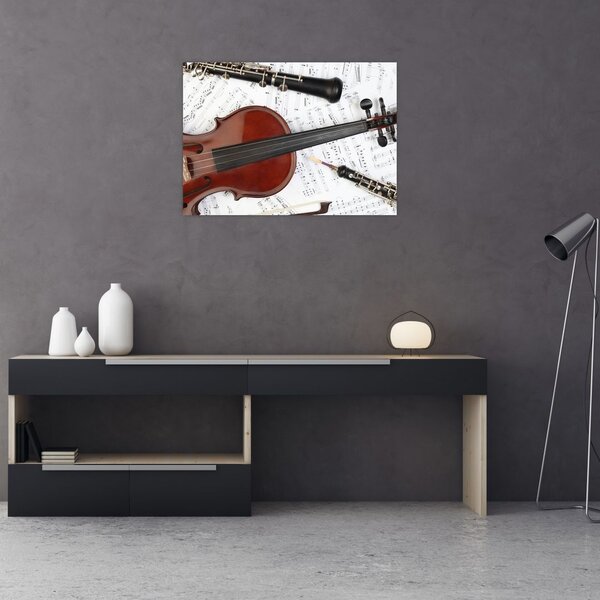 Slika - Glazbeni instrumenti (70x50 cm)