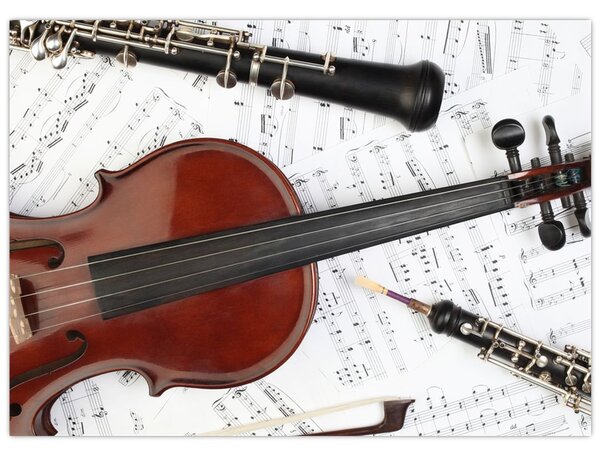 Slika - Glazbeni instrumenti (70x50 cm)