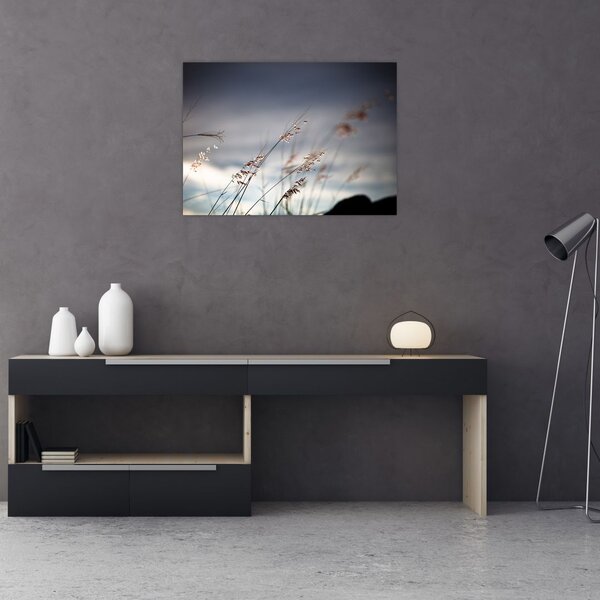 Slika - Livadsko cvijeće uz jezero (70x50 cm)