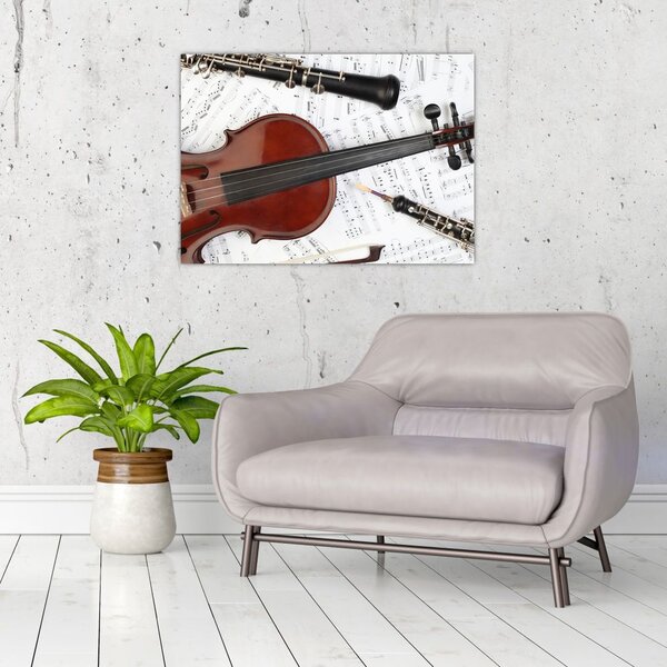Slika - Glazbeni instrumenti (70x50 cm)