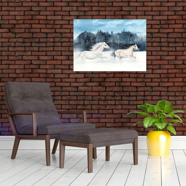 Slika naslikanih konja (70x50 cm)