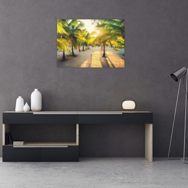 Slika - Žena i palme (70x50 cm)