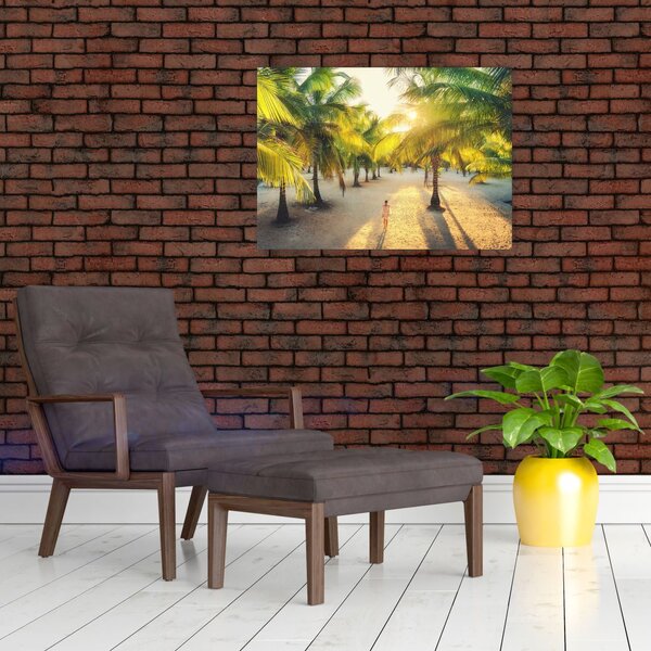Slika - Žena i palme (70x50 cm)