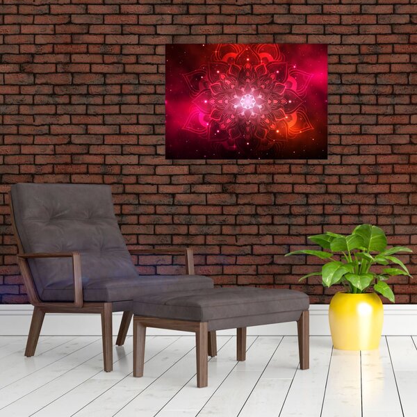 Slika crvene apstrakcije (70x50 cm)