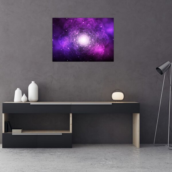 Slika ljubičaste apstrakcije (70x50 cm)