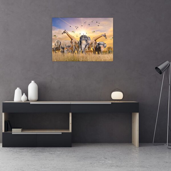 Slika - Afričke životinje (70x50 cm)