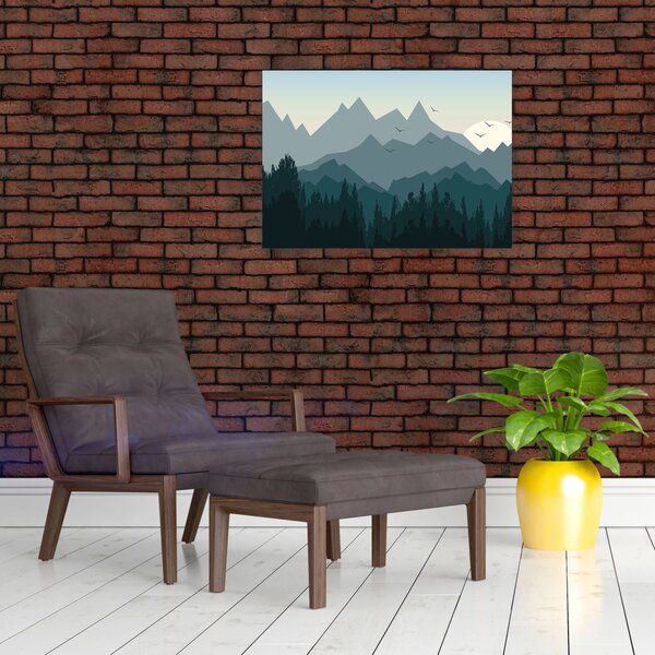 Slika - Planine pogledom grafičara (70x50 cm)