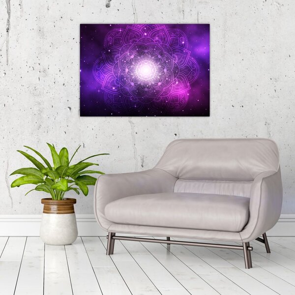Slika ljubičaste apstrakcije (70x50 cm)