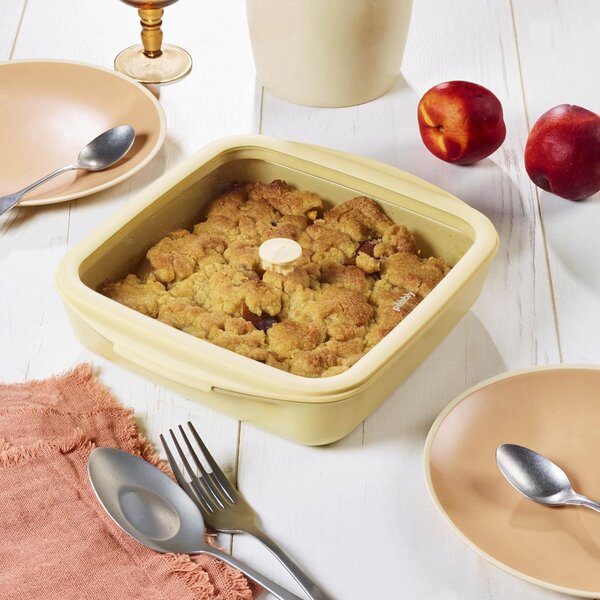 Pebbly Baking Tray stakleni pekač/posuda za spremanje s poklopcem