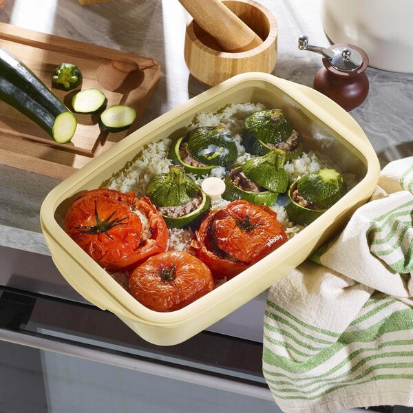 Pebbly Baking Tray stakleni pekač/posuda za spremanje s poklopcem