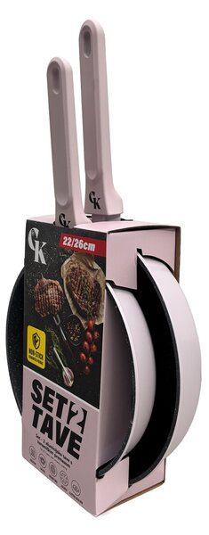 Grill King Ceramic 2u1 set tava s keramičkim premazom (22/26 cm)
