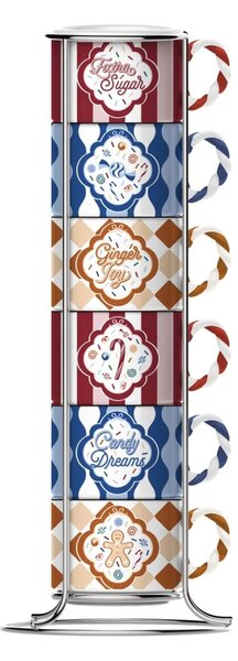 Bialetti Candyland set 6 složivih šalica za espresso, 80 ml