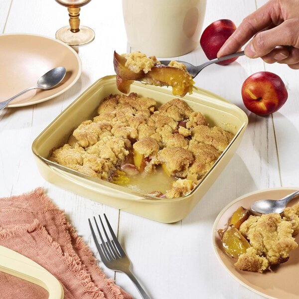 Pebbly Baking Tray stakleni pekač/posuda za spremanje s poklopcem