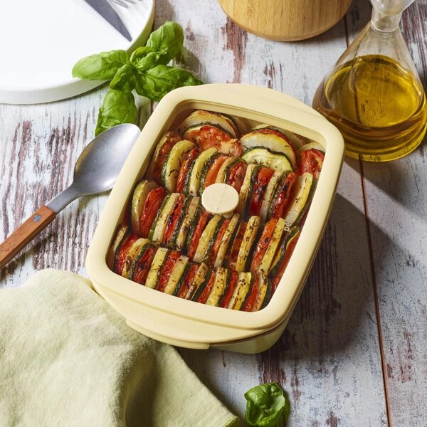 Pebbly Baking Tray stakleni pekač/posuda za spremanje s poklopcem