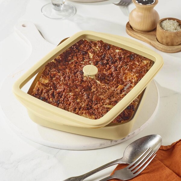 Pebbly Baking Tray stakleni pekač/posuda za spremanje s poklopcem