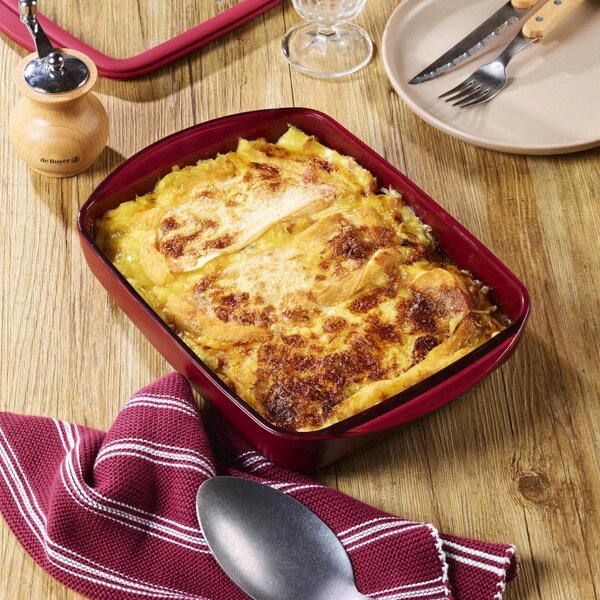 Pebbly Baking Tray stakleni pekač/posuda za spremanje s poklopcem