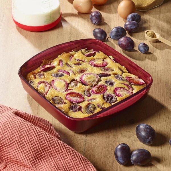 Pebbly Baking Tray stakleni pekač/posuda za spremanje s poklopcem