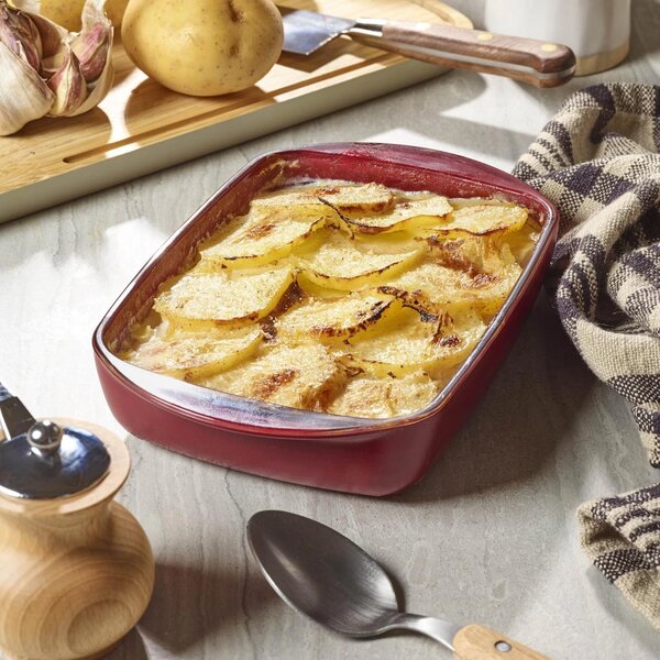Pebbly Baking Tray stakleni pekač/posuda za spremanje s poklopcem