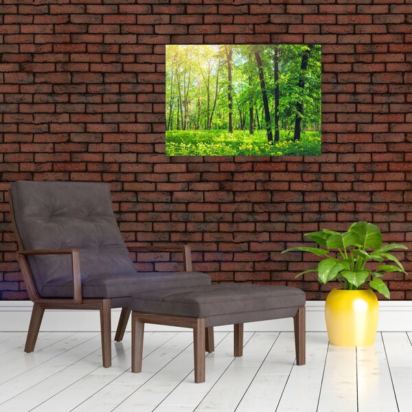 Slika - Proljetna listopadna šuma (70x50 cm)