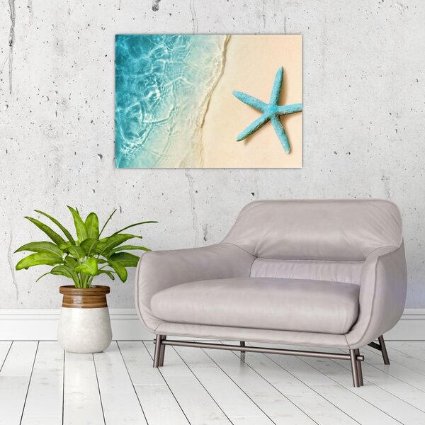 Slika - Morska zvijezda na plaži (70x50 cm)