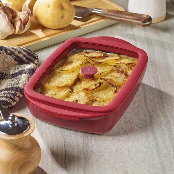 Pebbly Baking Tray stakleni pekač/posuda za spremanje s poklopcem